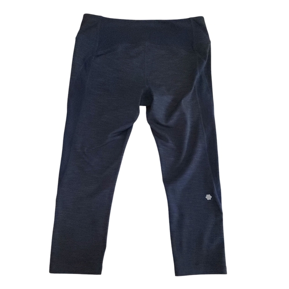 Nanette Lepore Navy Heathered Cropped Leggings – Size L – Excellent Condition - Picture 2 of 14